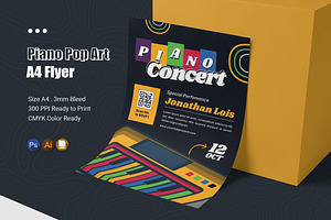 Piano Pop Art Flyer