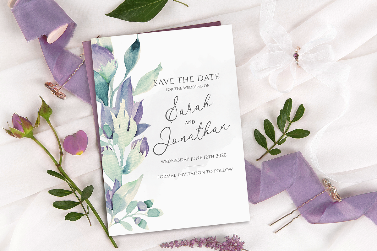 Mountain Summer 6 Piece Wedding Set, an Invitation Template by R Whitehurst Design (Photo 4 of 6)