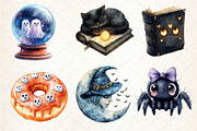 Halloween Kawaii Spooky Clipart, an Illustration by Dream Creation (Thumbnail 5 of 7)