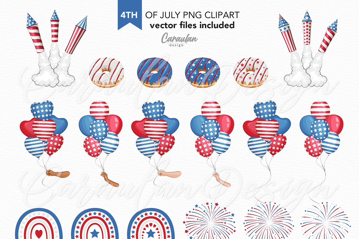 Independence Day Vector Clipart, an Object Graphic by Serghei Caraulan (Photo 2 of 6)
