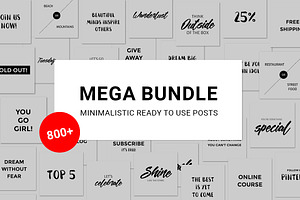 800+ Social Media Posts - Bundle