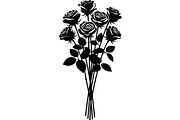Floral Bouquet Silhouette, an Object Graphic by Creativeshirt (Thumbnail 13 of 20)