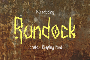 Rundock - Scratch Display Font