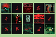 Dark Glamour Social Media Bundle, a Social Media Template by The Flossy Finch (Thumbnail 5 of 13)