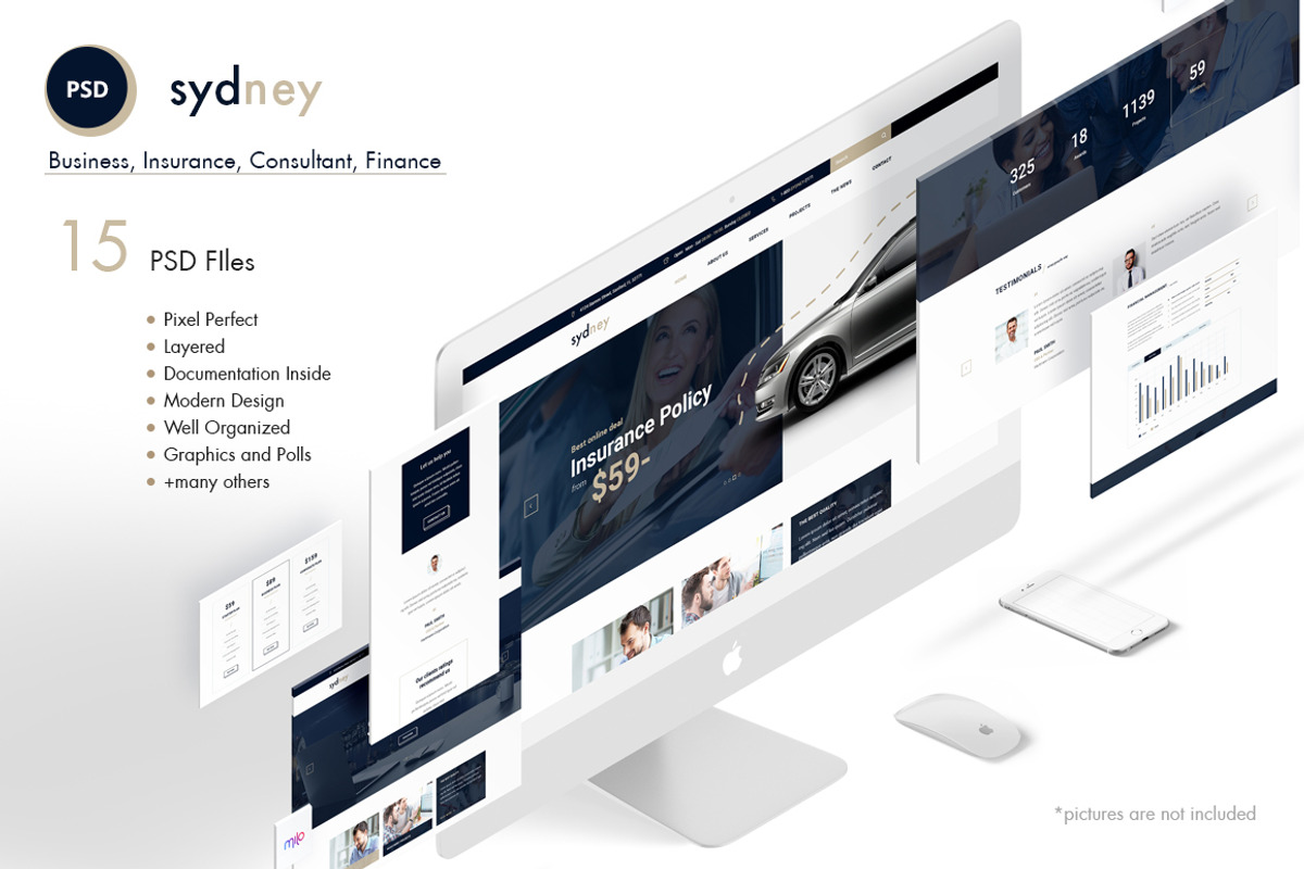 Sydney- Premium Finance/Business PSD, a Websites & App Template by Milo Studio (Photo 1 of 18)