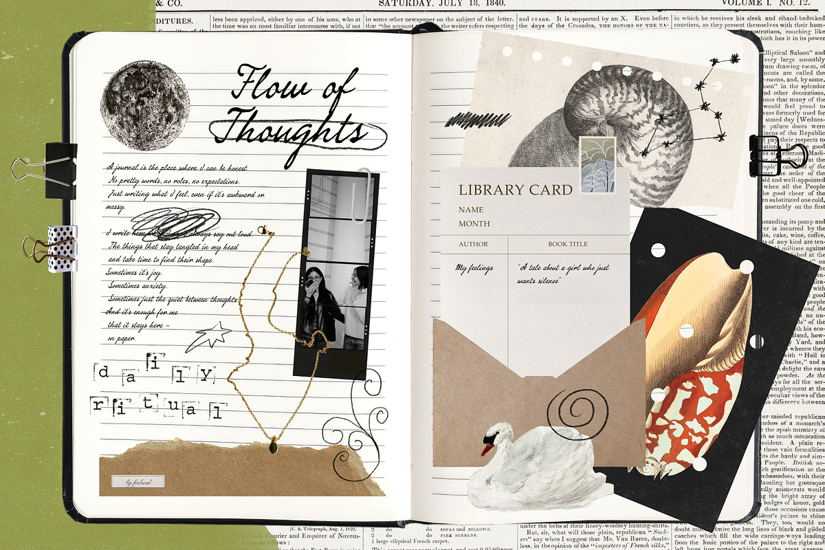 Digital Journal & Scrapbook Pack, an Object Graphic by Feelsoul (Photo 1 of 10)