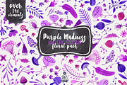 Purple Madness - Floral Pack, an Illustration by Stella's Graphic Supply (Thumbnail 1 of 8)