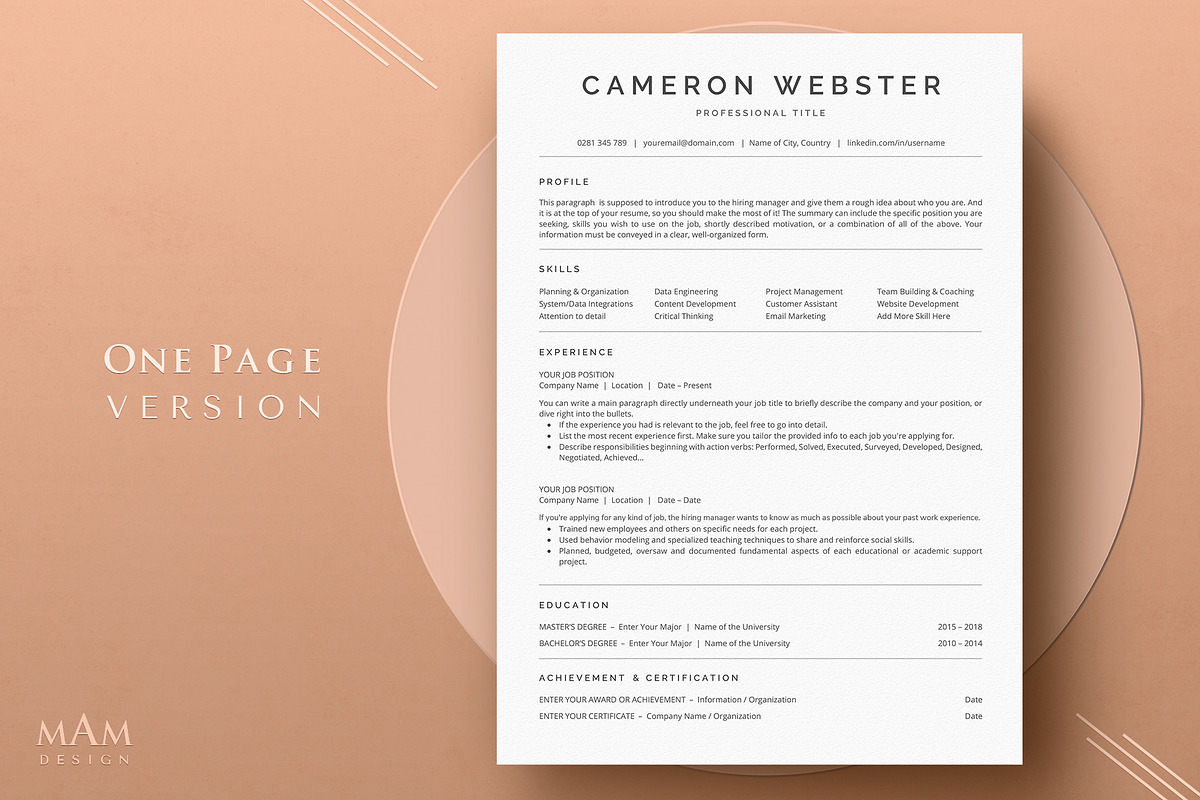 ATS Friendly Resume Template preview 2