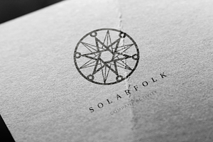 Solarfolk. Linear Geometric Logo