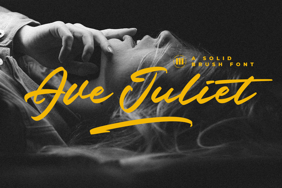 Ave Juliet | A Solid Brush Font, a Script Font by Colllab Studio (Photo 1 of 17)