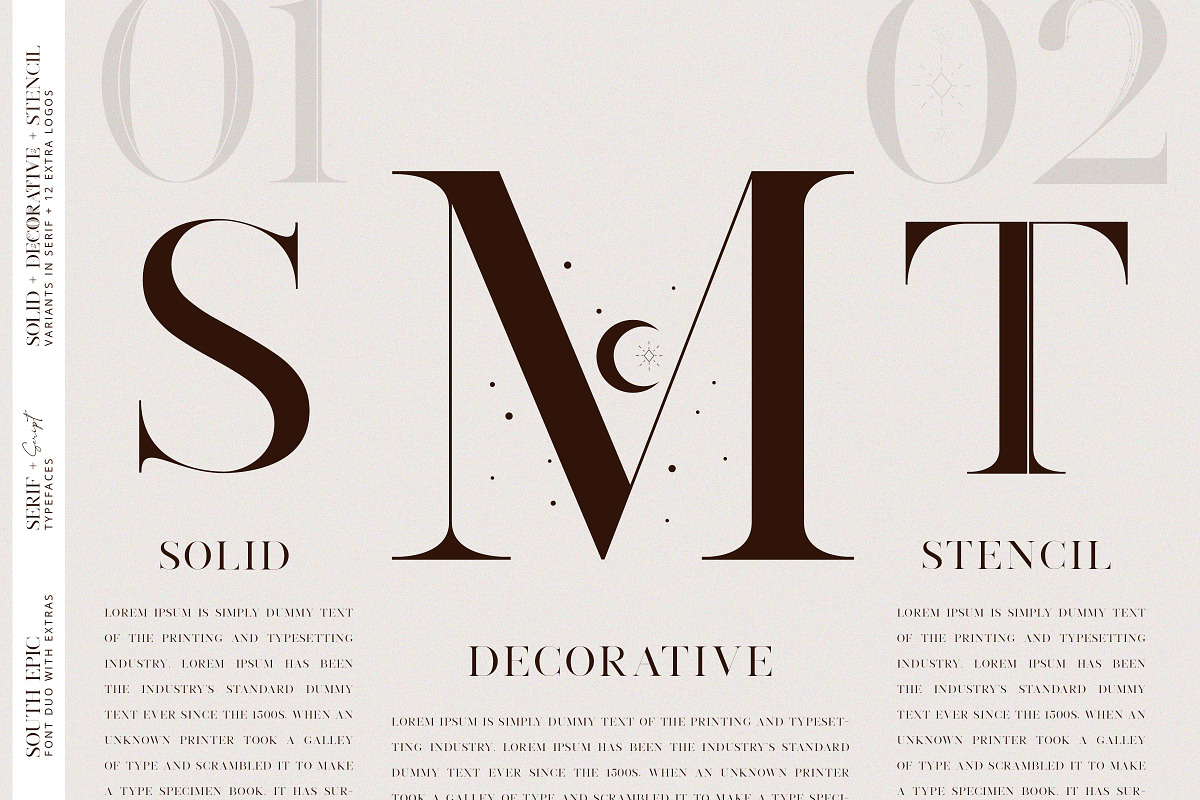 South Epic Dream Font Duo + Logos preview 2