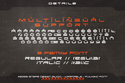 Warfirels - Futuristic Font, a Sans Serif Font by Snape Design Studio (Thumbnail 3 of 5)