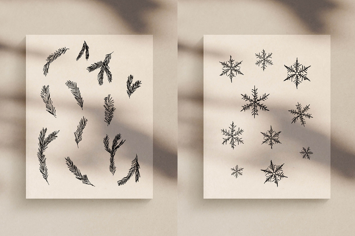 Christmas Bundle- Line Drawings, an Illustration by Whimsy Works (Photo 11 of 11)