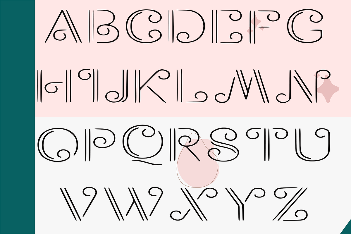 CURLY & WAVY FONT, a Serif Font by Dz Akali (Photo 4 of 4)