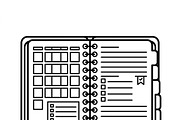 42 Daily Planning Icon Set, an Outline Icon by adenpinkstore (Thumbnail 13 of 14)