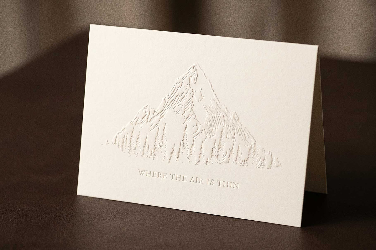 Mountain Landscape Engraving Set, a Seasonal Illustration by TheMountBirdStudio (Photo 9 of 9)