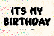Its My Birthday, a Script Font by InermediaSTUDIO (Thumbnail 1 of 8)