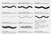 21 Monoline Brushes For Procreate, a Brush Add-On by Easy Procreate (Thumbnail 6 of 6)