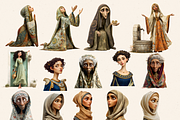NEW TESTAMENT WOMEN CLIPART PACK, a Person Illustration by Daring Digies (Thumbnail 2 of 10)
