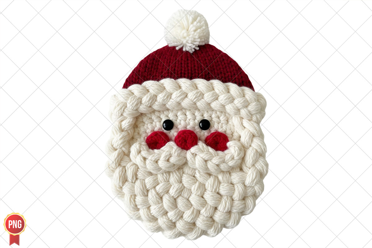 Crochet Faux Yarn Christmas Santa, an Illustration by SinaCreation (Photo 1 of 7)