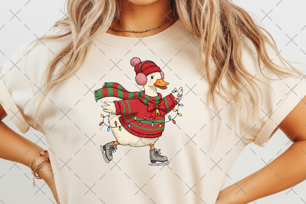 Cute Christmas Goose Png, an Illustration by Craft Nest (Photo 4 of 6)