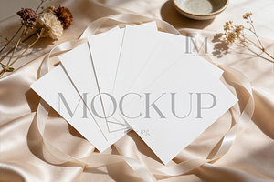 Games Card Invitation Mockup, a Product Mockup by TatiMockup