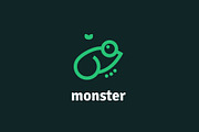 Frog line vector logo, a Branding & Logo Template by Magda (Thumbnail 2 of 2)