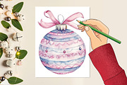 Pastel Christmas Clipart, an Illustration by designcity5 (Thumbnail 5 of 5)