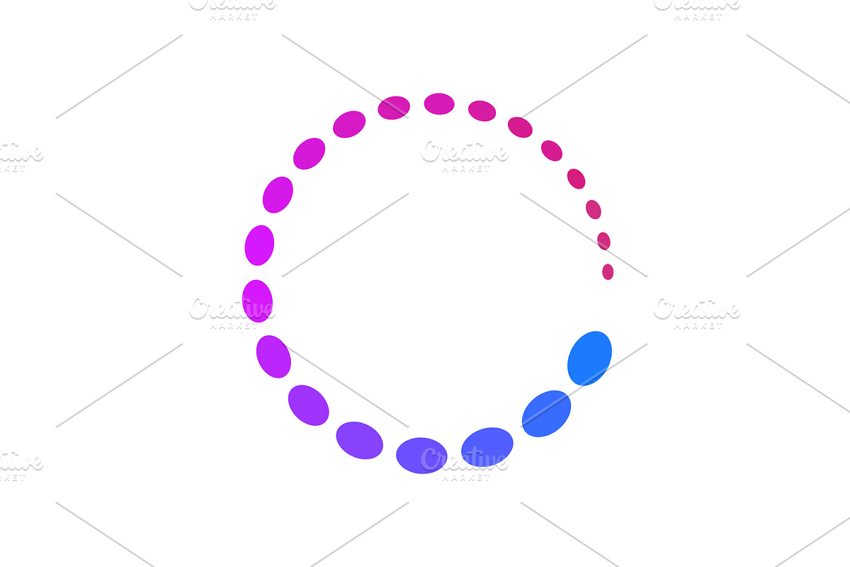 Colorful circle loader icon, an Object Illustration by Things for designers