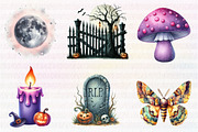 Watercolor  Haunted house, an Illustration by CreationArt (Thumbnail 5 of 6)