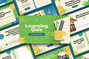 Learning Quiz Keynote, a Presentation Template by YossyOneStd