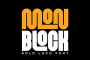 Monblock Font – Bold Logo Font, a Sans Serif Font by Typebae (Thumbnail 1 of 8)