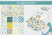 Dino set. Kids print & patterns, an Animal Illustration by Svitlana Kharchuk (Thumbnail 8 of 13)