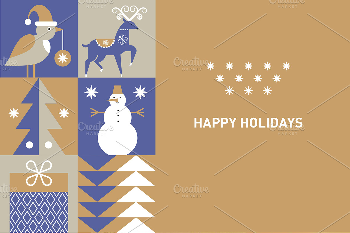 Scandinavian Christmas Elements, a Seasonal Illustration by lenlis (Photo 8 of 9)