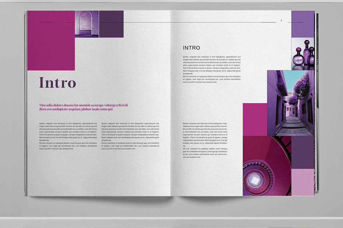 Purple Studio Brochure Template, a Brochure Template by Boris Cupac (Photo 3 of 7)