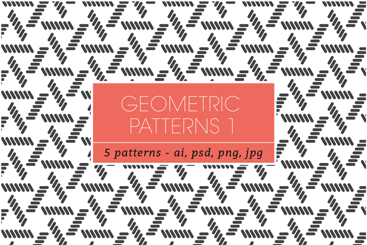 Seamless Geometric Patterns 1, a Pattern Graphic by kloroform