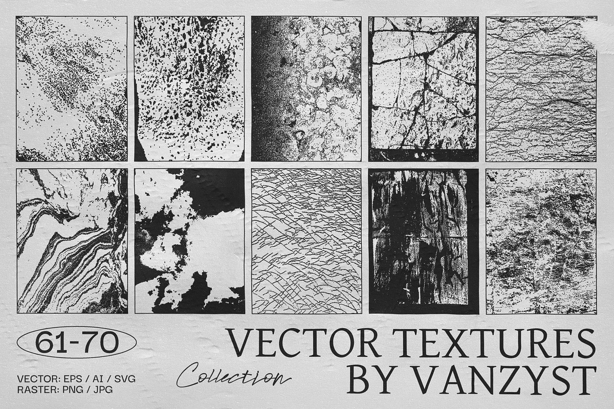 100 Bitmap Vector Textures, a Texture Graphic by Vanzyst