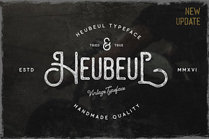 Heubeul Vintage Typeface UPDATE