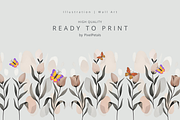 Abstract Pastel Buds, an Illustration by pixelpetals (Thumbnail 4 of 5)