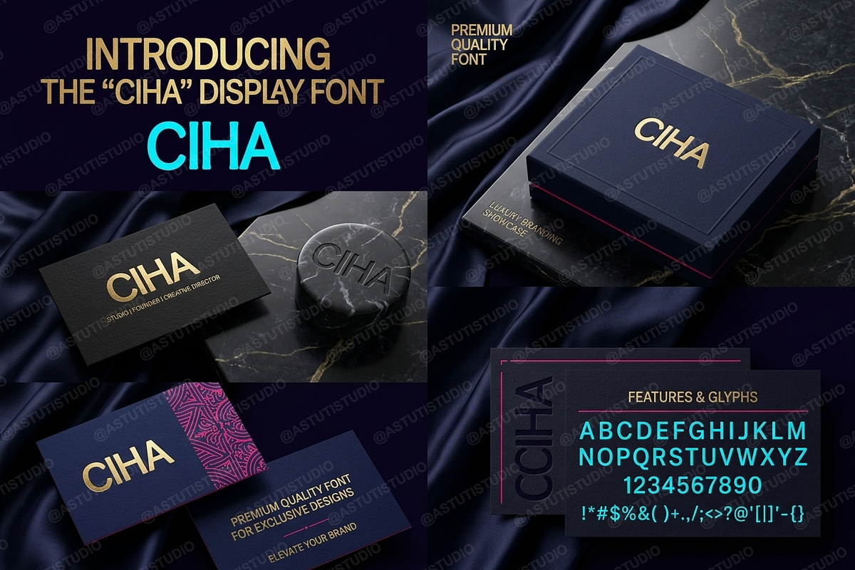 Ciha – Elegant Serif Typeface, a Serif Font by Astuti Studio (Photo 19 of 25)