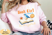 Book Girl Summer PNG, a Seasonal Illustration by Daily.Designs (Thumbnail 3 of 5)