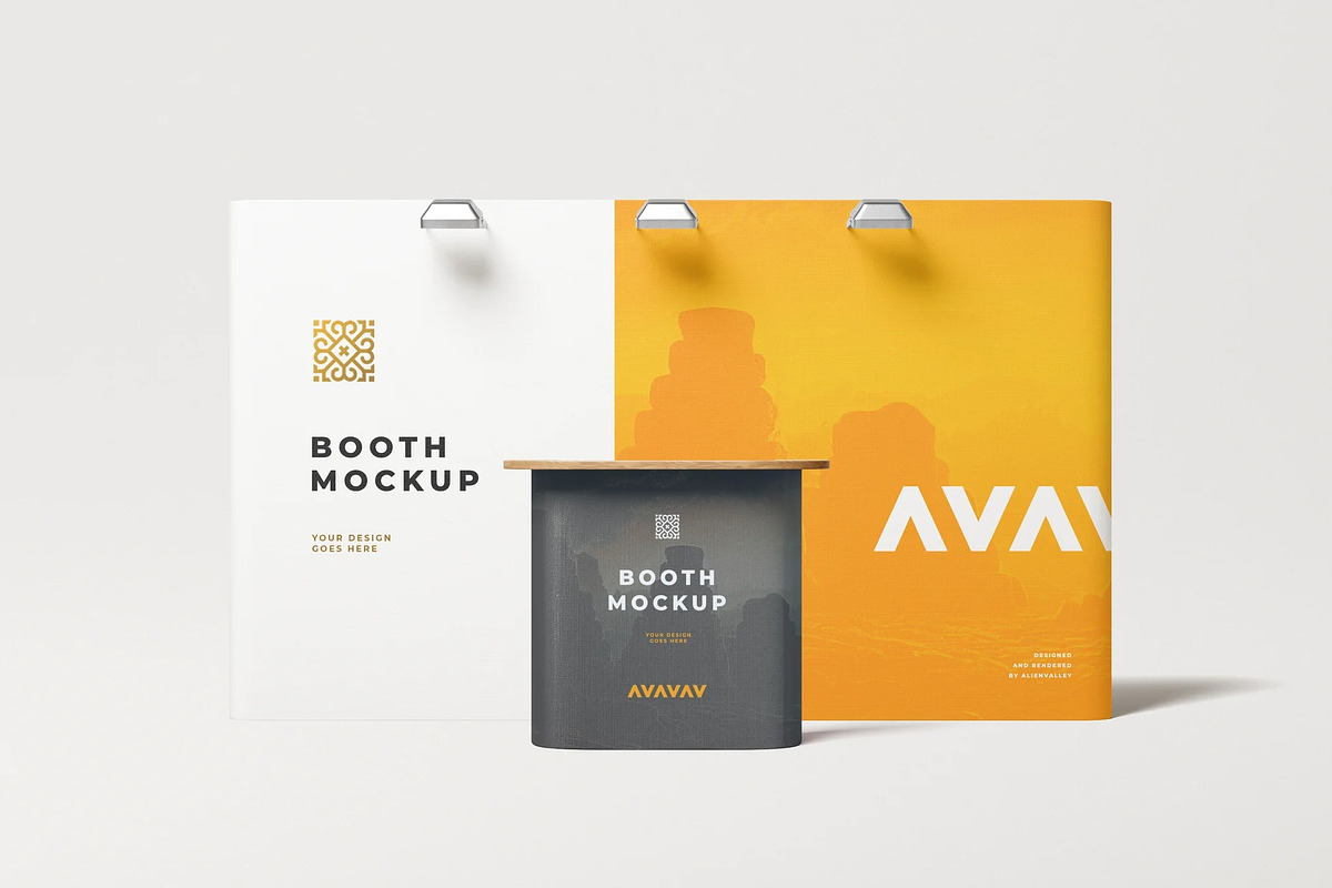 Booth Mockup, an Advertising Mockup by zpackcreative (Photo 1 of 4)