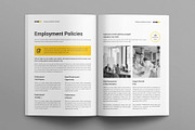 Employee Handbook Template, a Brochure Template by E-Type (Thumbnail 4 of 9)