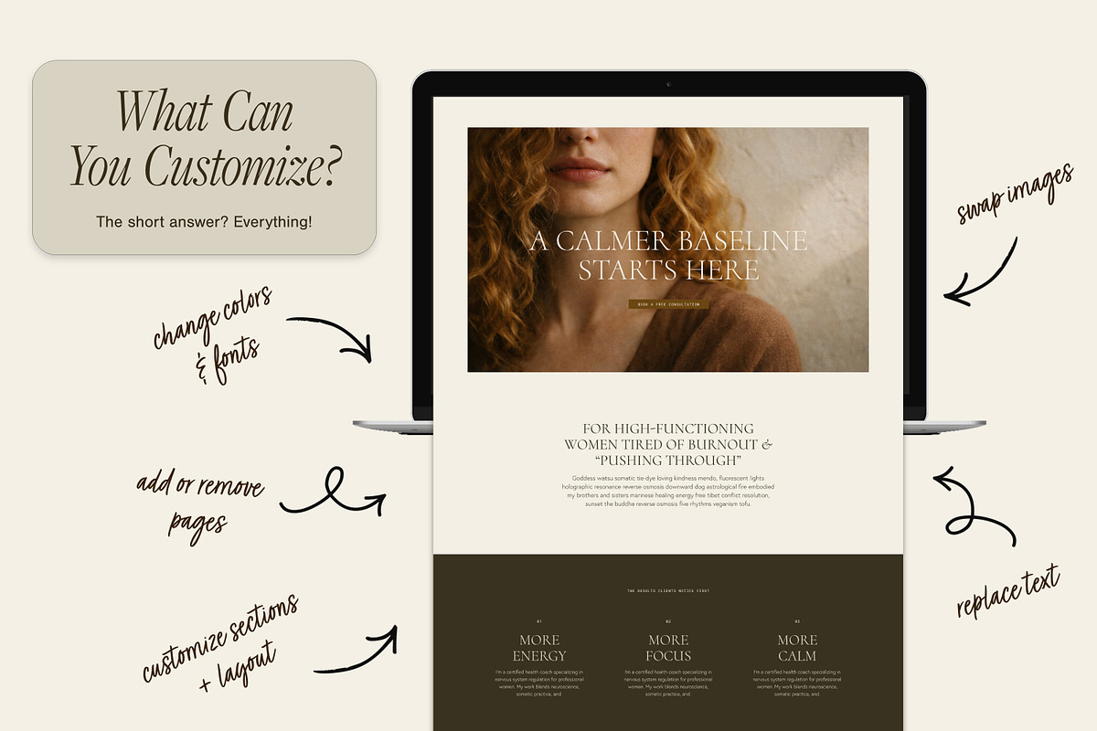 Therapist Website Template, a Squarespace Template by Glo Design Studio (Photo 6 of 11)