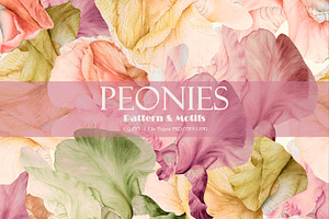 Peonies Patterns & Motifs