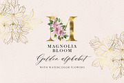 Magnolia bloom - spring floral set, an Illustration by long summer (Thumbnail 2 of 10)