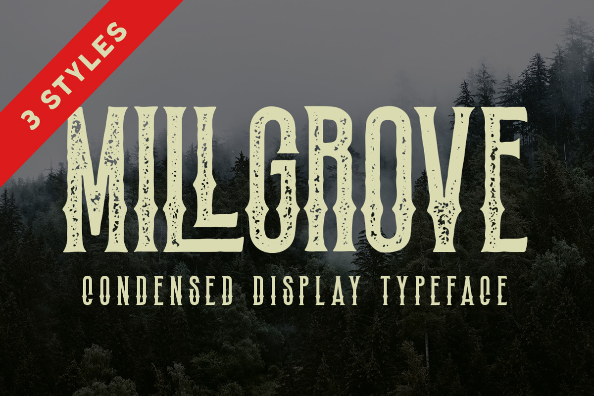 Millgrove - Condensed Display, a Font by Letterhend Studio (Photo 1 of 10)