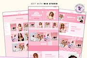 Retro Pink Wix Template, a Wix Template by Template Twist Shop (Thumbnail 2 of 10)