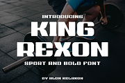 King Rexon, a Sans Serif Font by alon kelakon (Thumbnail 1 of 6)