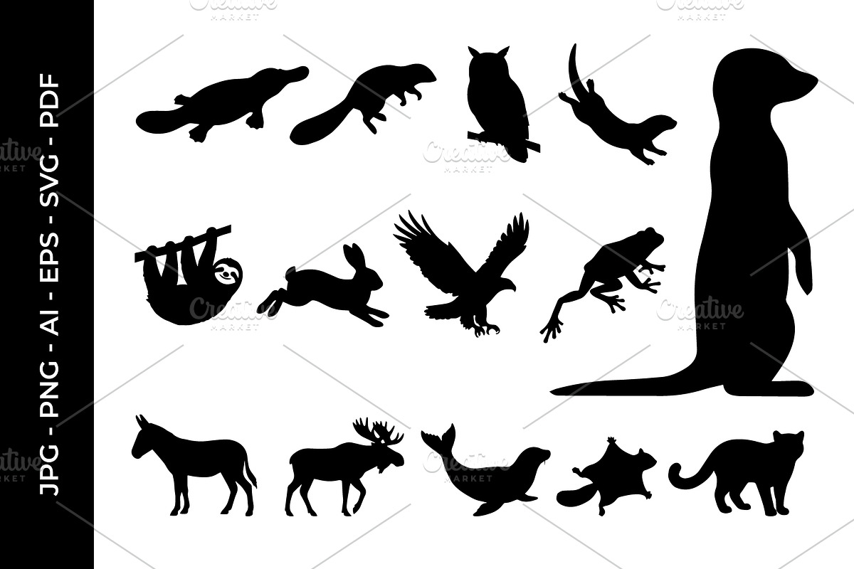 Animal Silhouette Collection Set, an Object Graphic by nandinigraphics (Photo 5 of 7)